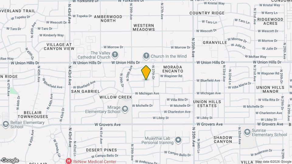 18239 N 38th Dr Map and Location Details