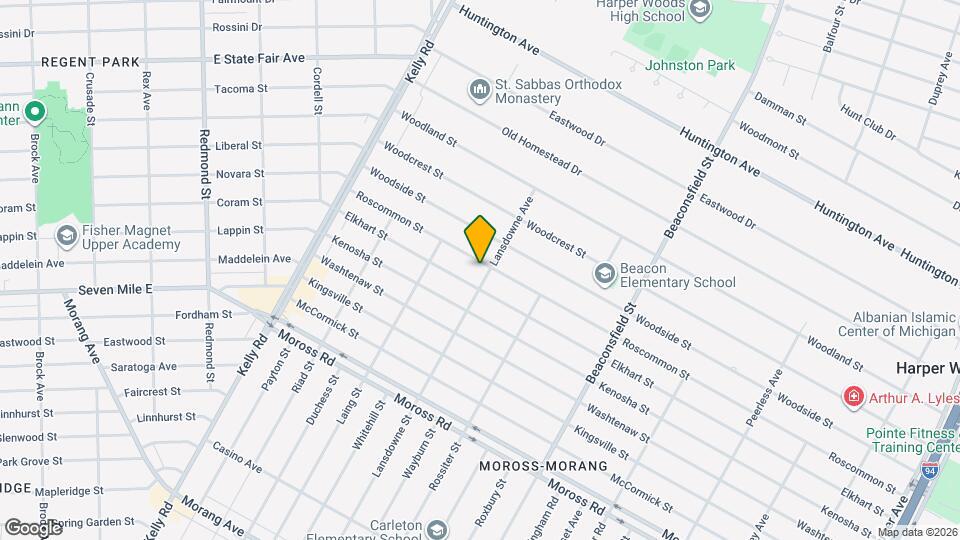 19006 Roscommon St Map and Location Details