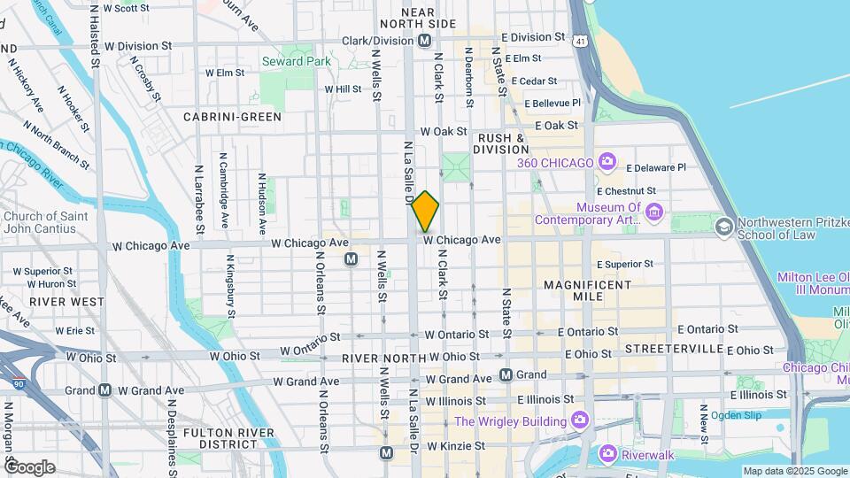 124 W Chicago Ave Map and Location Details