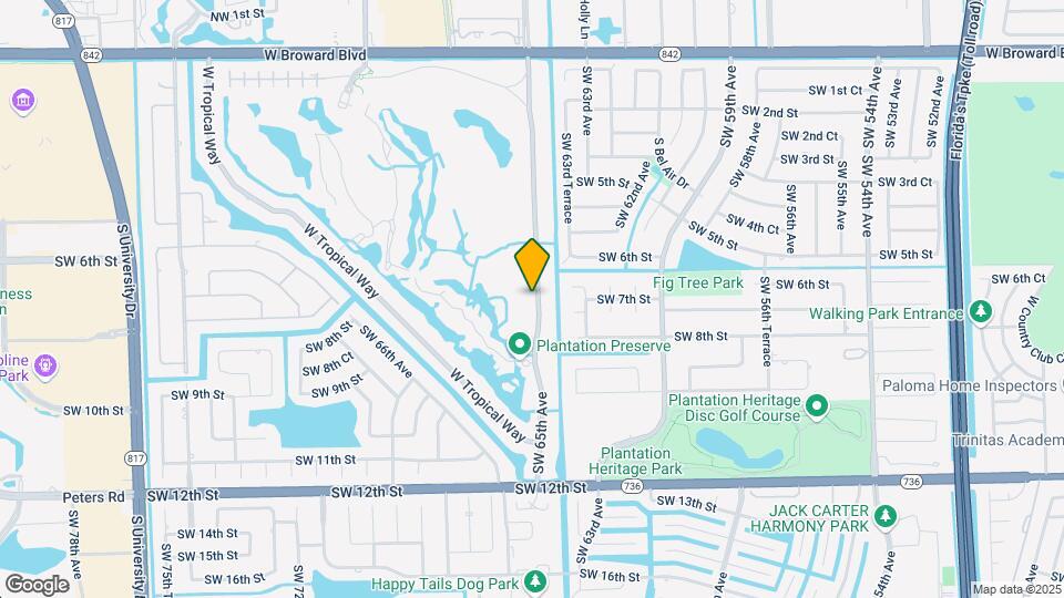 621 E Tropical Way Map and Location Details