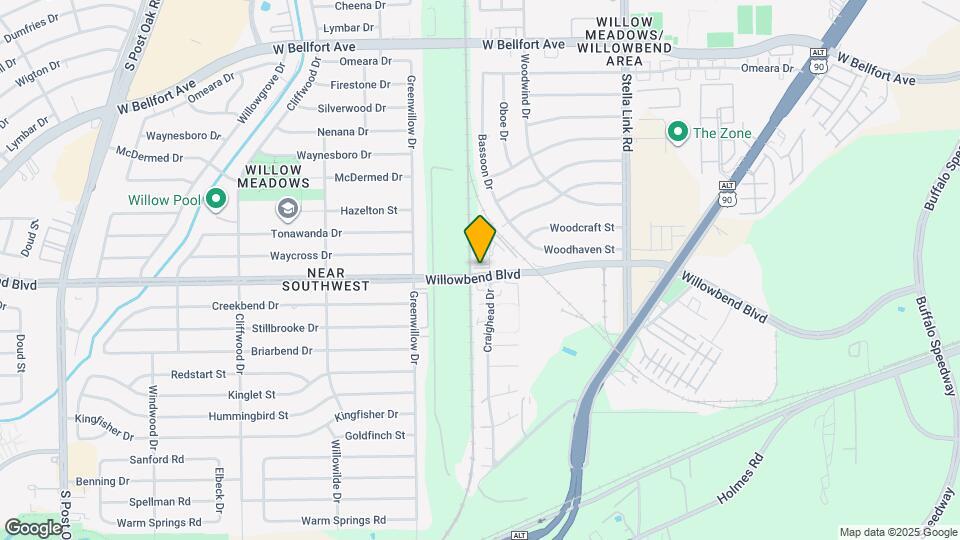 4128 Willowbend Blvd Map and Location Details