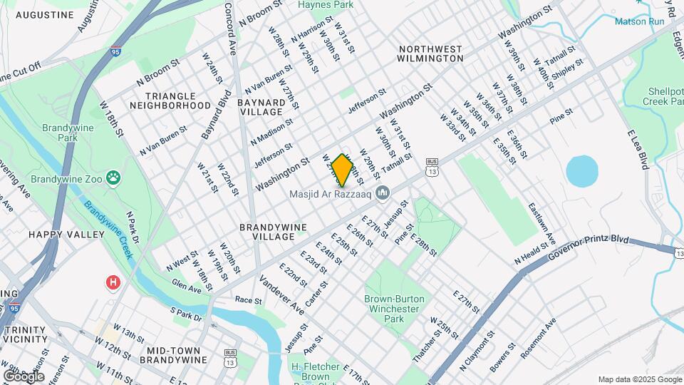 2625 Tatnall St Map and Location Details