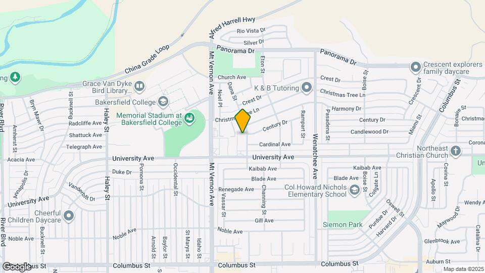 3616 Dana St Map and Location Details