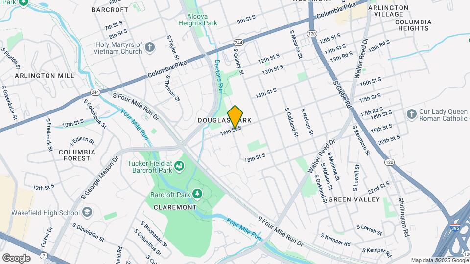 1601 S Stafford St Map and Location Details