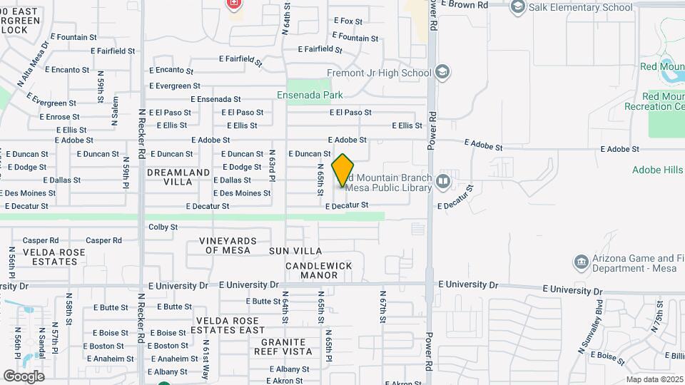 634 N 65th Way Map and Location Details