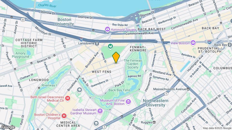 1260 Boylston St Map and Location Details