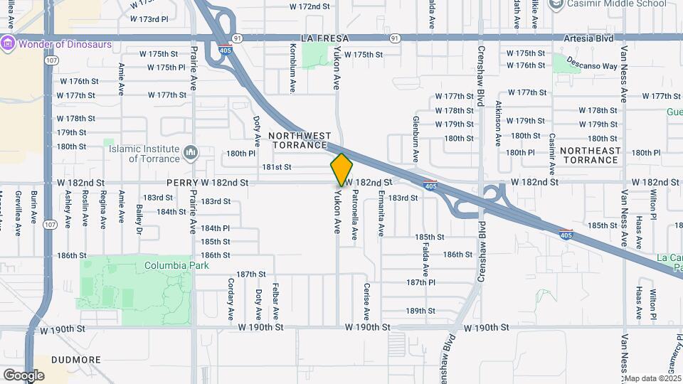 18214 Yukon Ave Map and Location Details