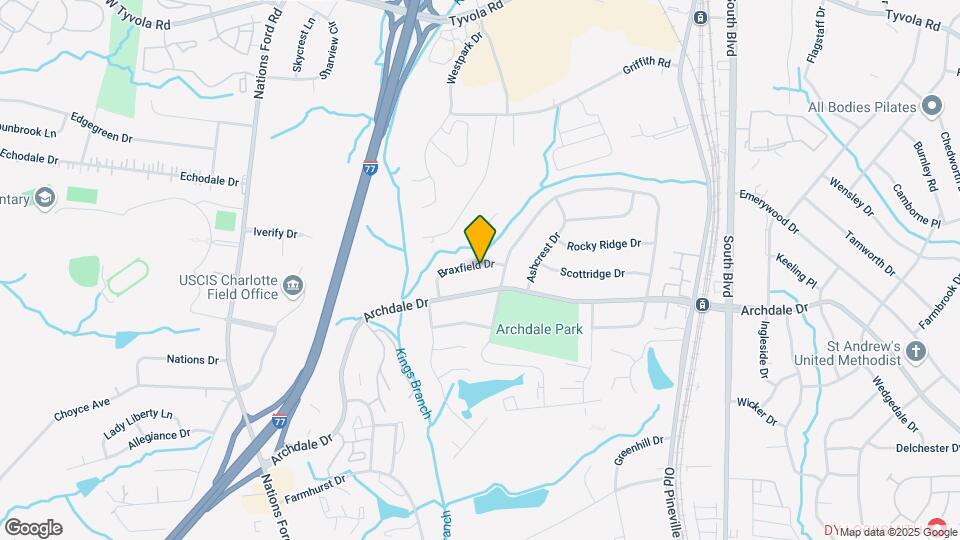 800 Braxfield Dr Map and Location Details
