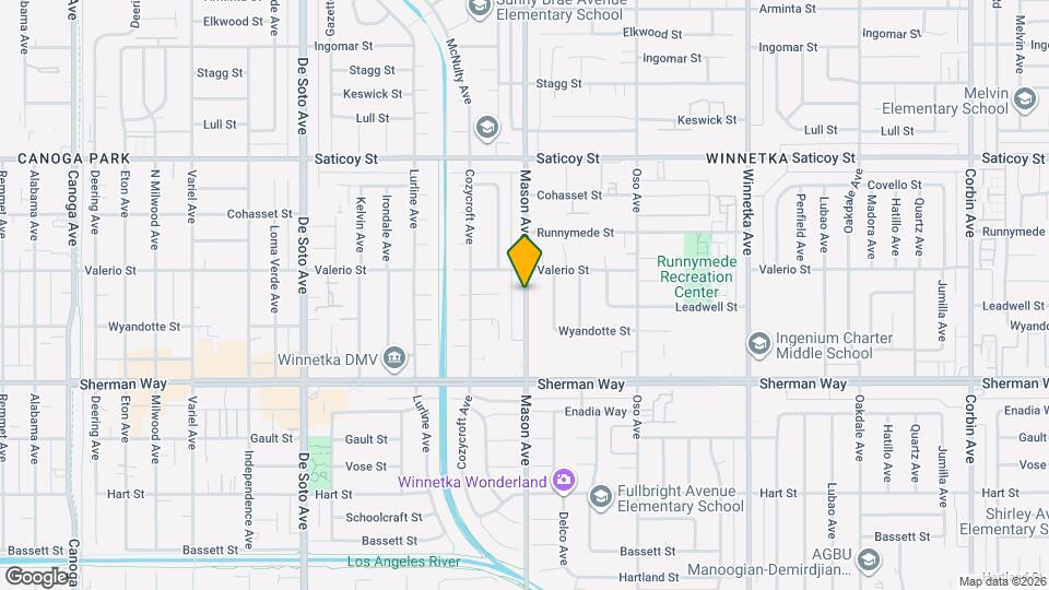 7329 Mason Ave Mapa y Detalles de la Ubicación