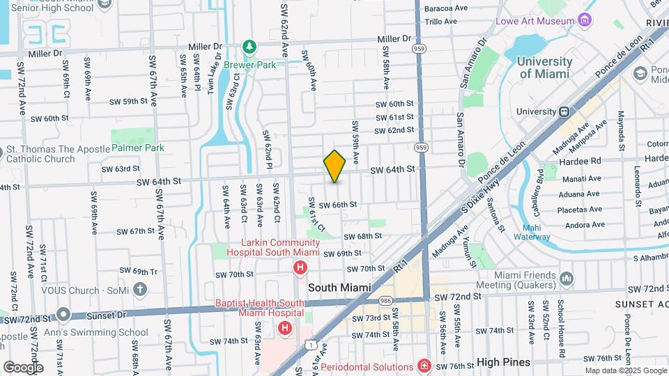6510 SW 59th Pl Map and Location Details