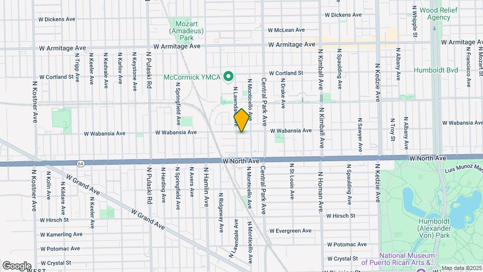 3651 W Wabansia Ave Map and Location Details