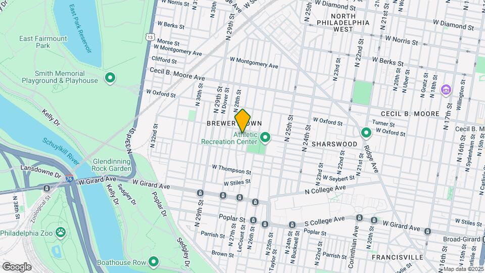1442 N Etting St Map and Location Details