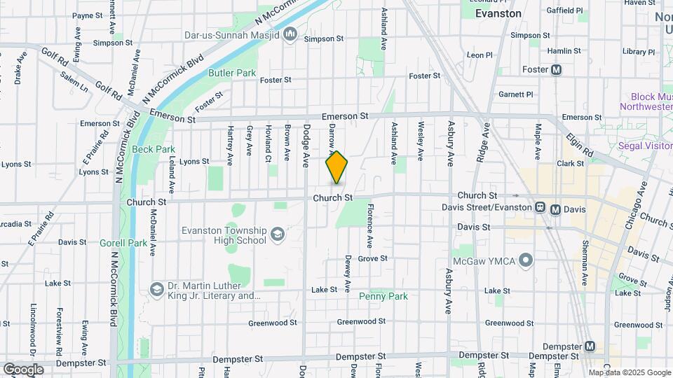 1711 Darrow Ave Map and Location Details