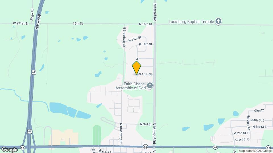 908 N Elm St Map and Location Details