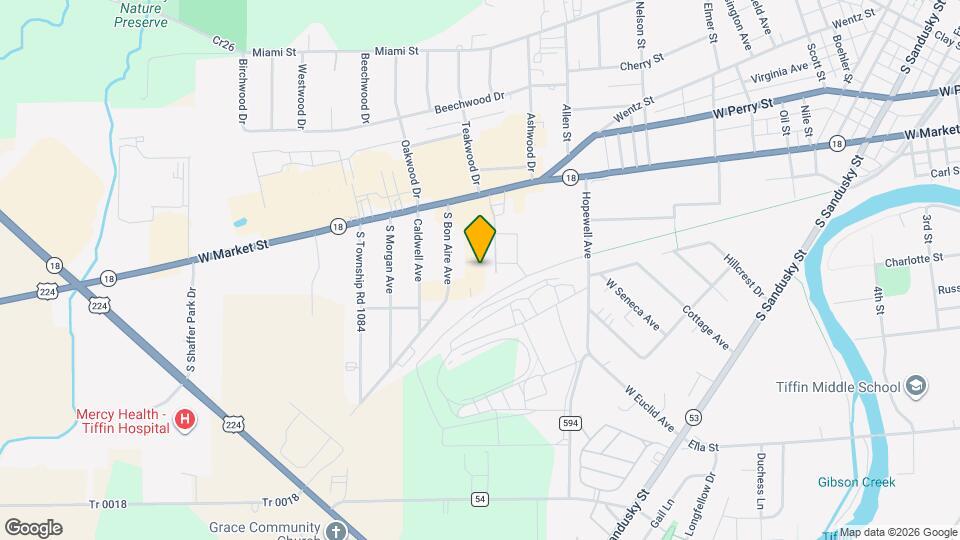 1732 W Market St Map and Location Details