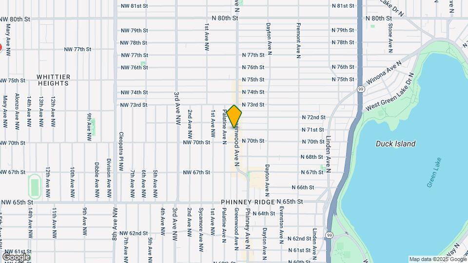 7017 Greenwood Ave Map and Location Details