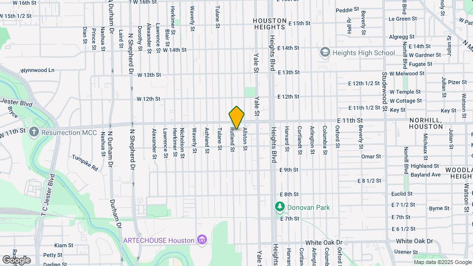 1024 Rutland St Map and Location Details