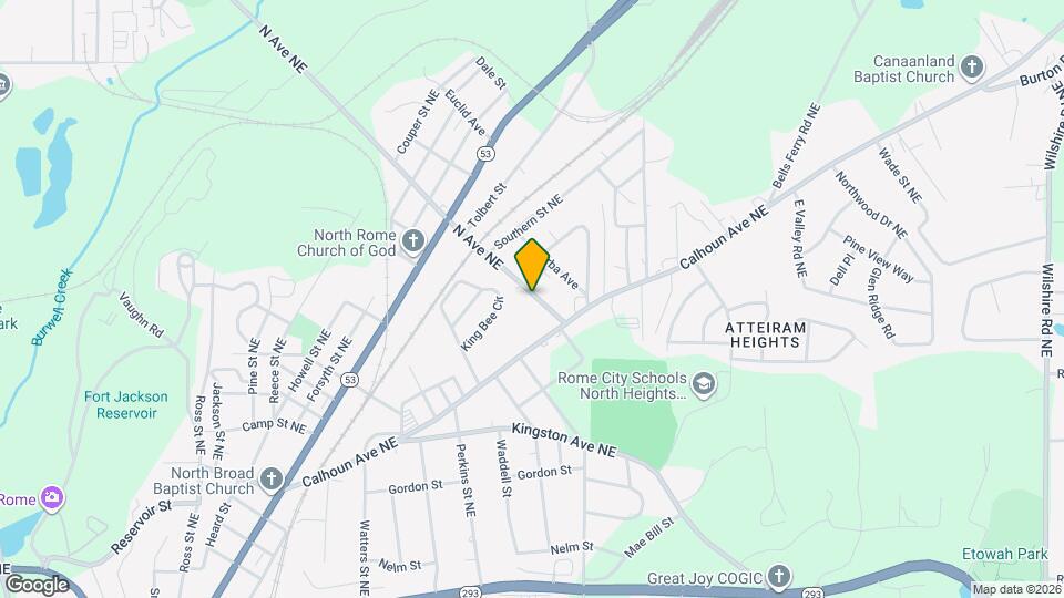 504 N Ave NE Map and Location Details