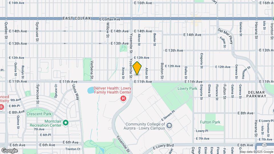 1119 Akron St Map and Location Details