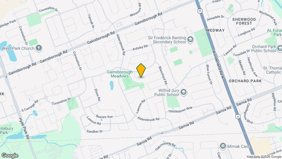 3 Bedroom  Home * London NORTH *  Finished Basement | Fenced Yard | Available April 1 Map and Location Details