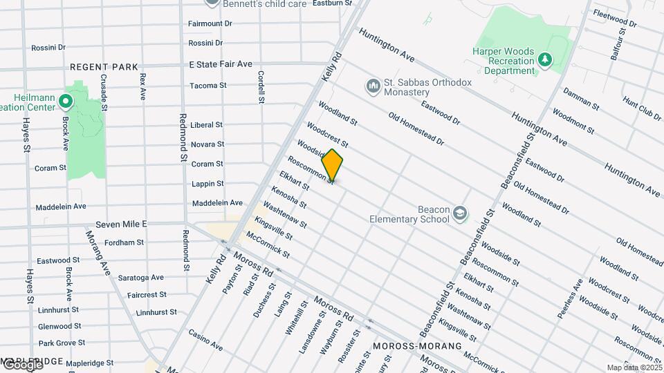 18768 Roscommon St Map and Location Details