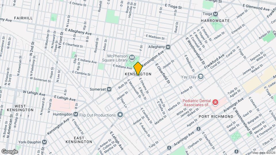 1828 E Orleans St Map and Location Details