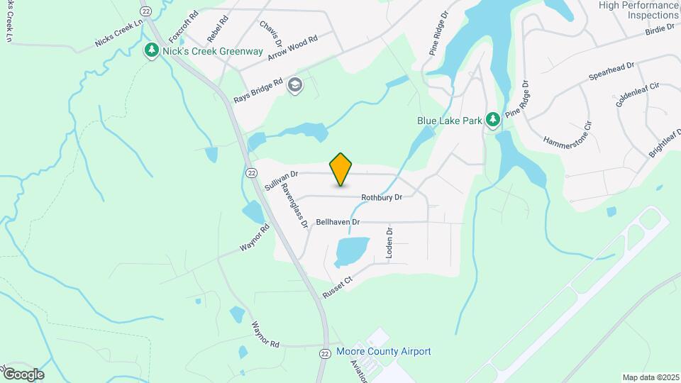 121 Rothbury Dr Mapa y Detalles de la Ubicación