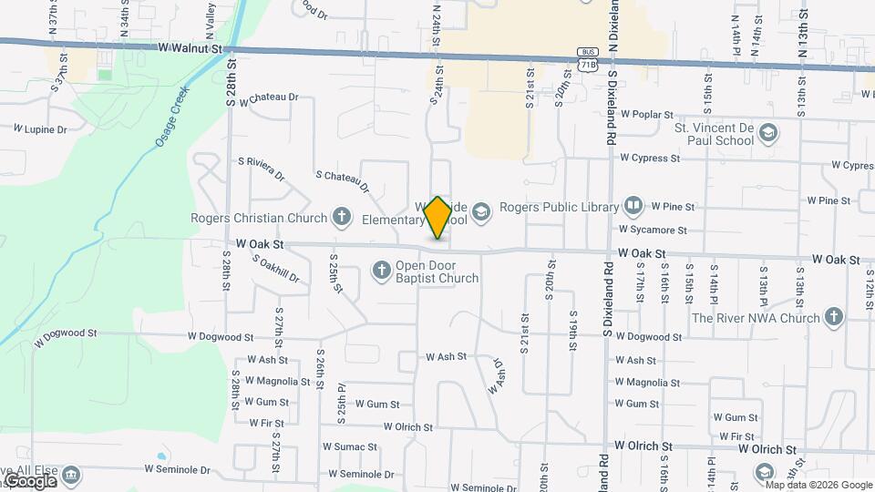 2306 W Oak Park Pl Mapa y Detalles de la Ubicación