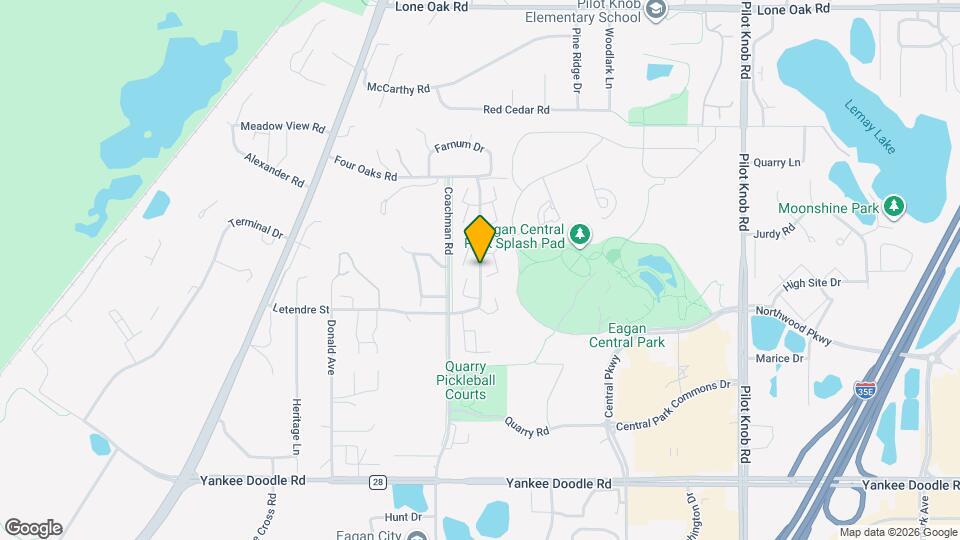 Alden Pond Rental Townhomes Map and Location Details