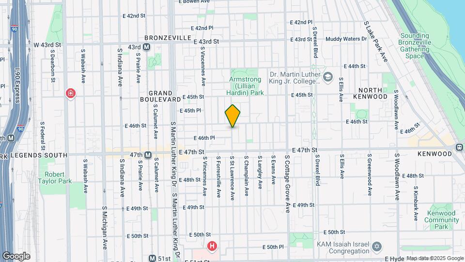 4605 S St Lawrence Ave Map and Location Details