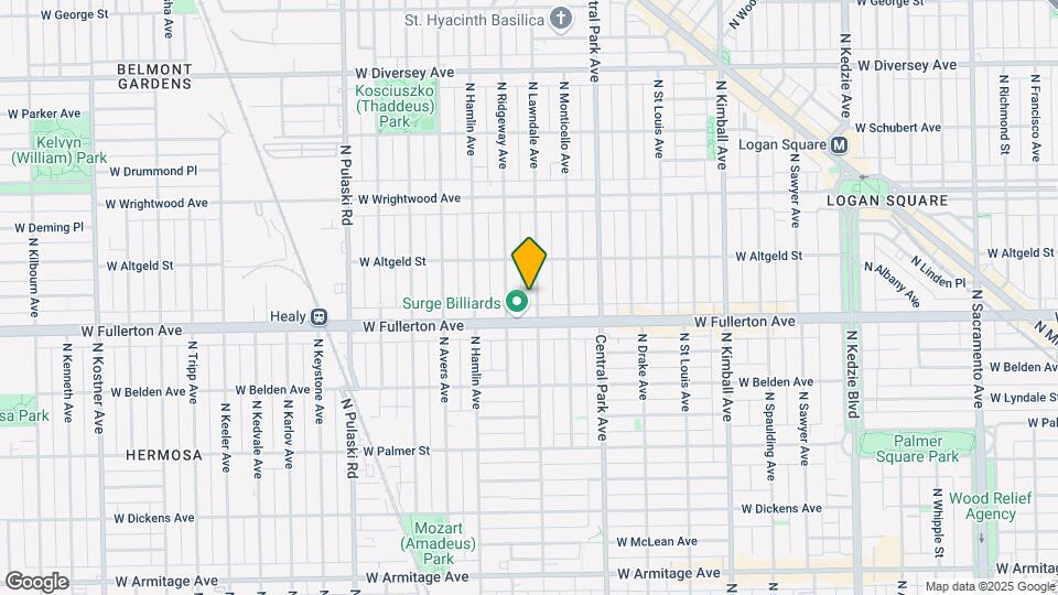 2418 N Lawndale Ave Map and Location Details
