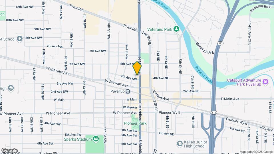 408 N Meridian Ave Map and Location Details