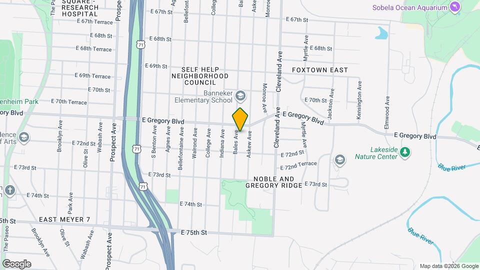 7115 Bales Ave Map and Location Details
