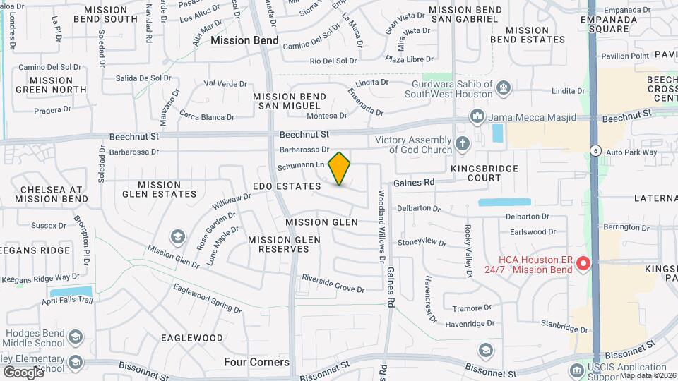 15511 Evergreen Grove Dr Map and Location Details