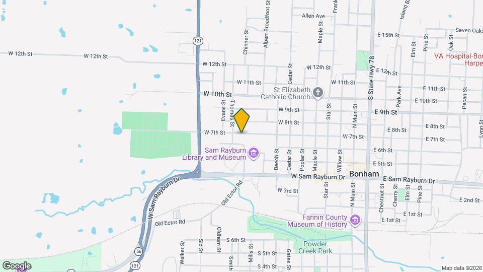 907 W 7th St Map and Location Details