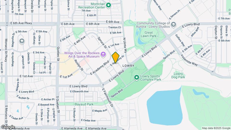 8185 E Lowry Blvd Map and Location Details