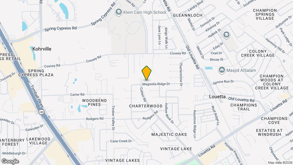 9634 Magnolia Ridge Dr Map and Location Details