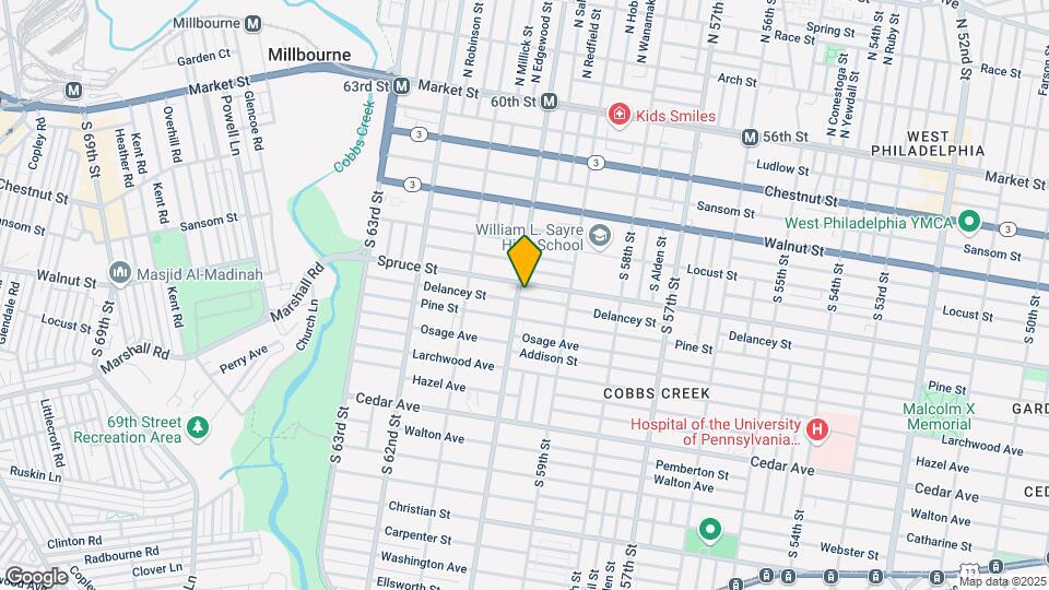 311 S 60th St Map and Location Details