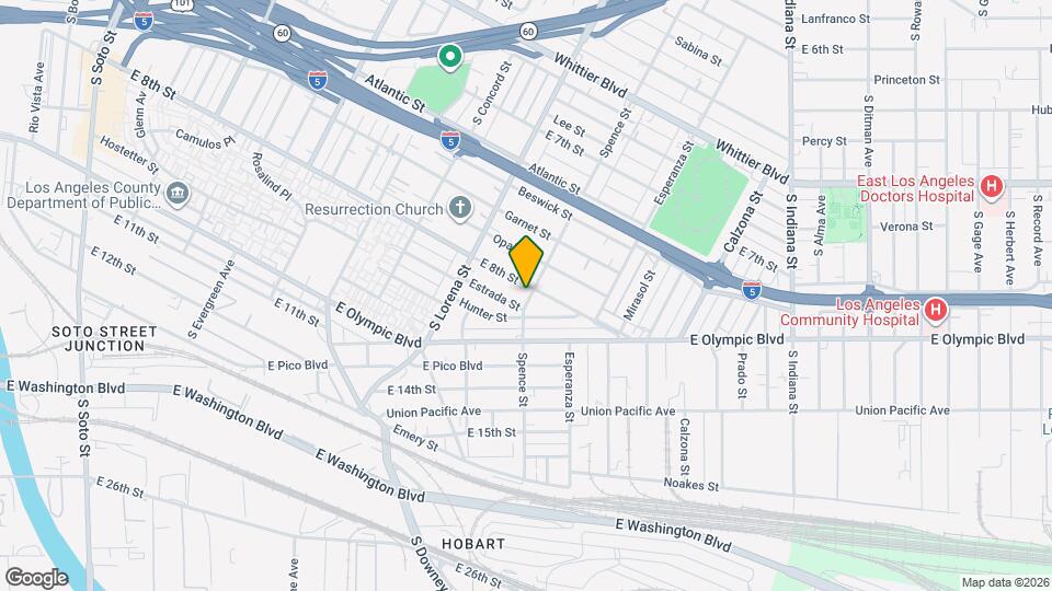 1209 Spence St Map and Location Details