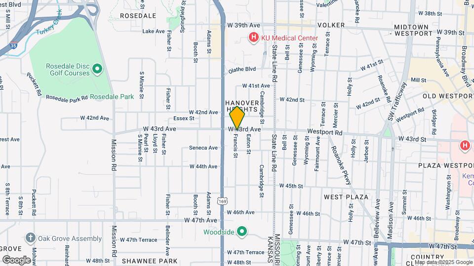 2115 W 43rd Ave Map and Location Details