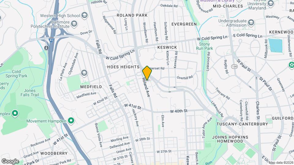 4201 Roland Ave, Unit T Mapa y Detalles de la Ubicación