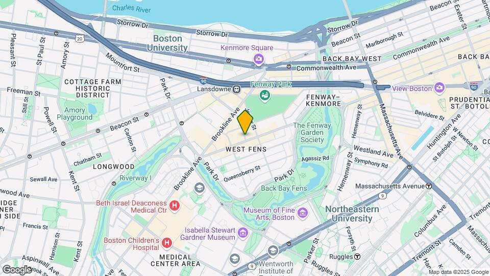 1315 Boylston St, Unit 22 Map and Location Details