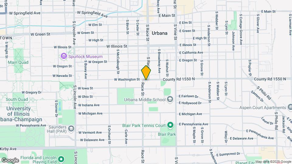 115 W Washington St Mapa y Detalles de la Ubicación