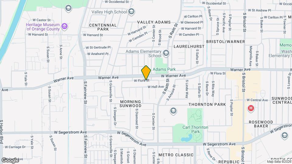 2302 W Flora St Mapa y Detalles de la Ubicación