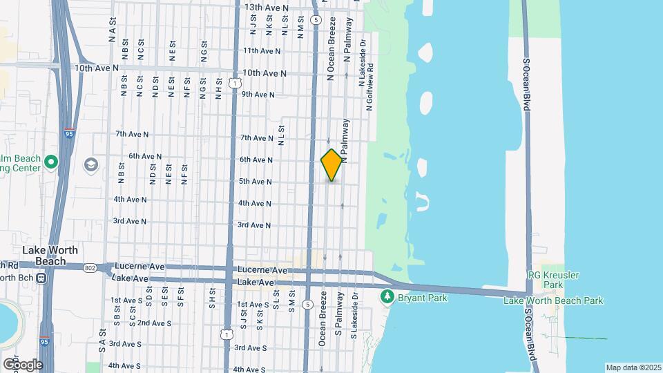 430 N Ocean Breeze Map and Location Details