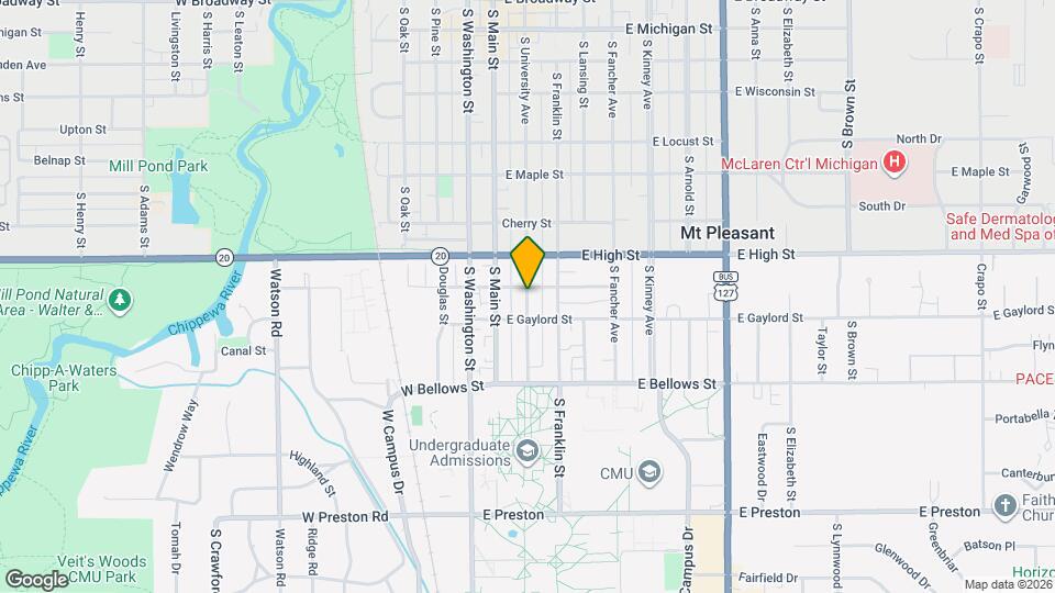 917 S University Ave Mapa y Detalles de la Ubicación