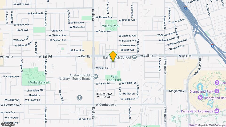 1235 S Loara St Mapa y Detalles de la Ubicación