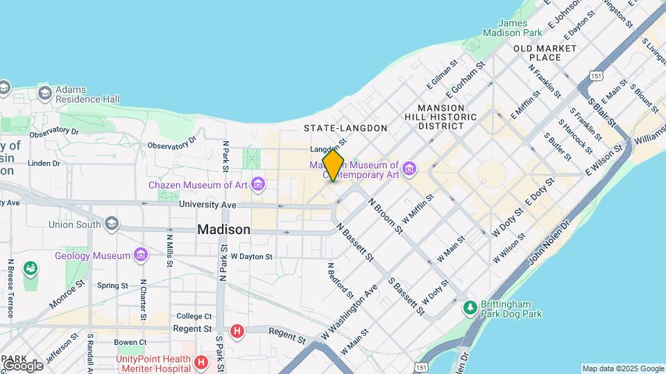 421 W Gilman St Map and Location Details