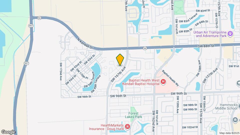 9138 SW 167th Ct Map and Location Details