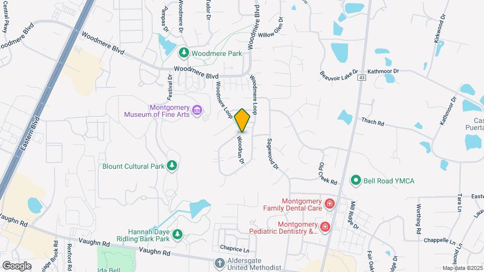 1907 Woodrun Dr Map and Location Details